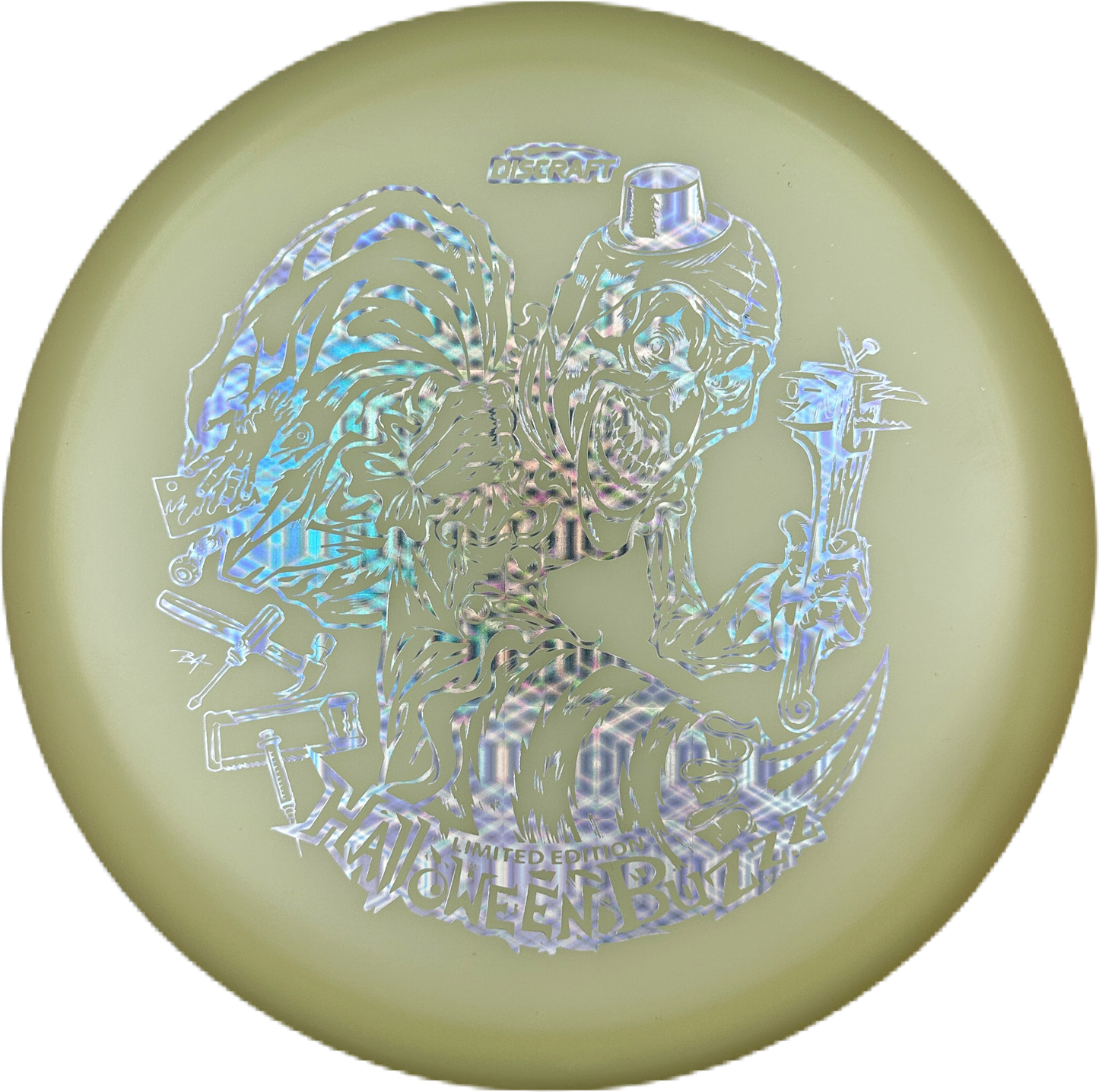 Discraft 2025 Limited Edition Halloween Single Foil MEGA GLO Buzzz