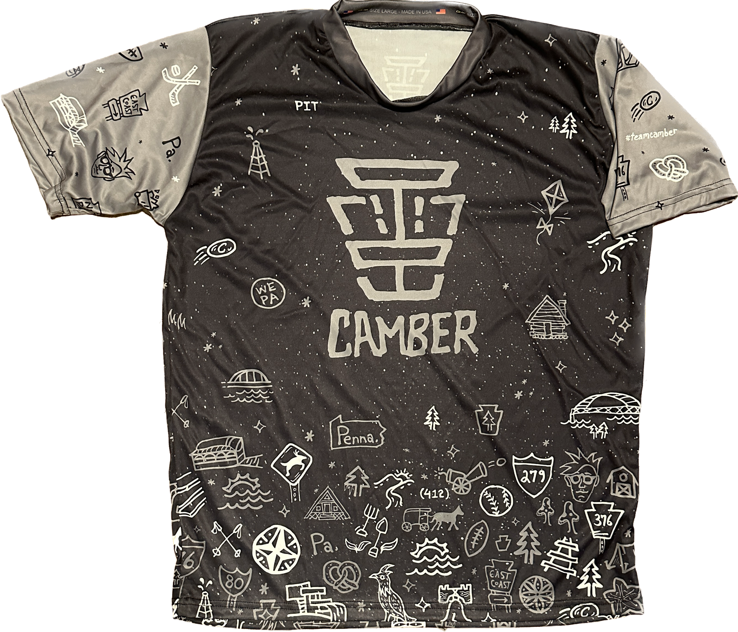 Camber Jersey- Black and Gray