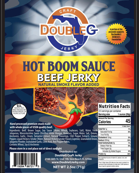 Double G Craft Jerky Hot Boom Sauce