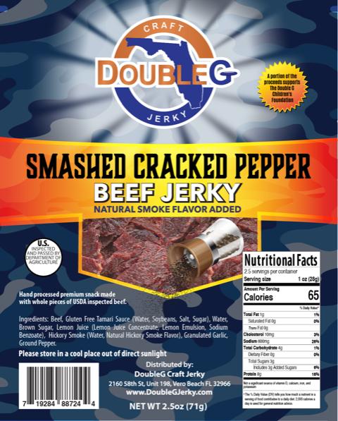 Double G Craft Jerky Smashed Cracked Pepper